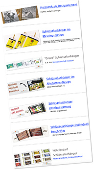 Gestaltung von Schlüsselanhängern